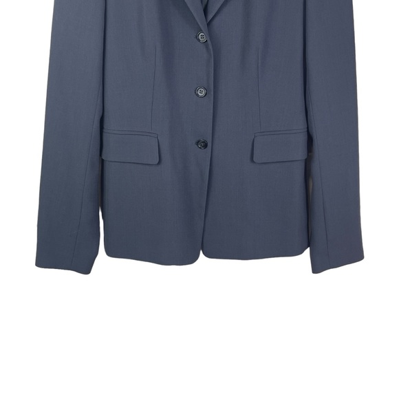 J. Crew Women’s Wool Grey Classic Three Button Jacket Blazer Career Coat Size T8 - Picture 9 of 16